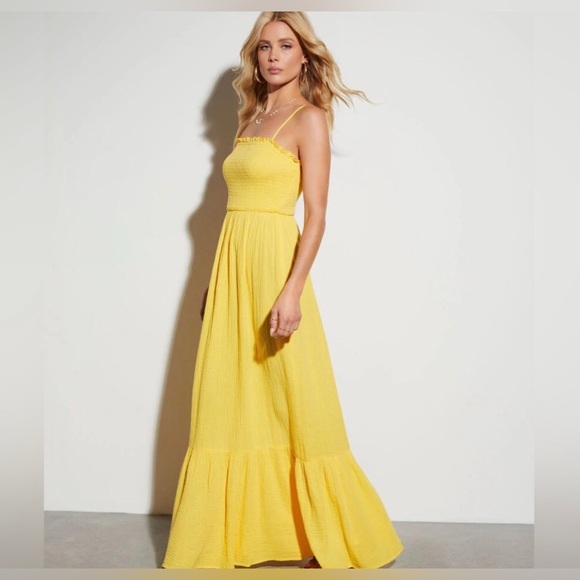 Vici limoncello spritz pink maxi dress NEW size medium Re $80+w/t - Picture 9 of 14